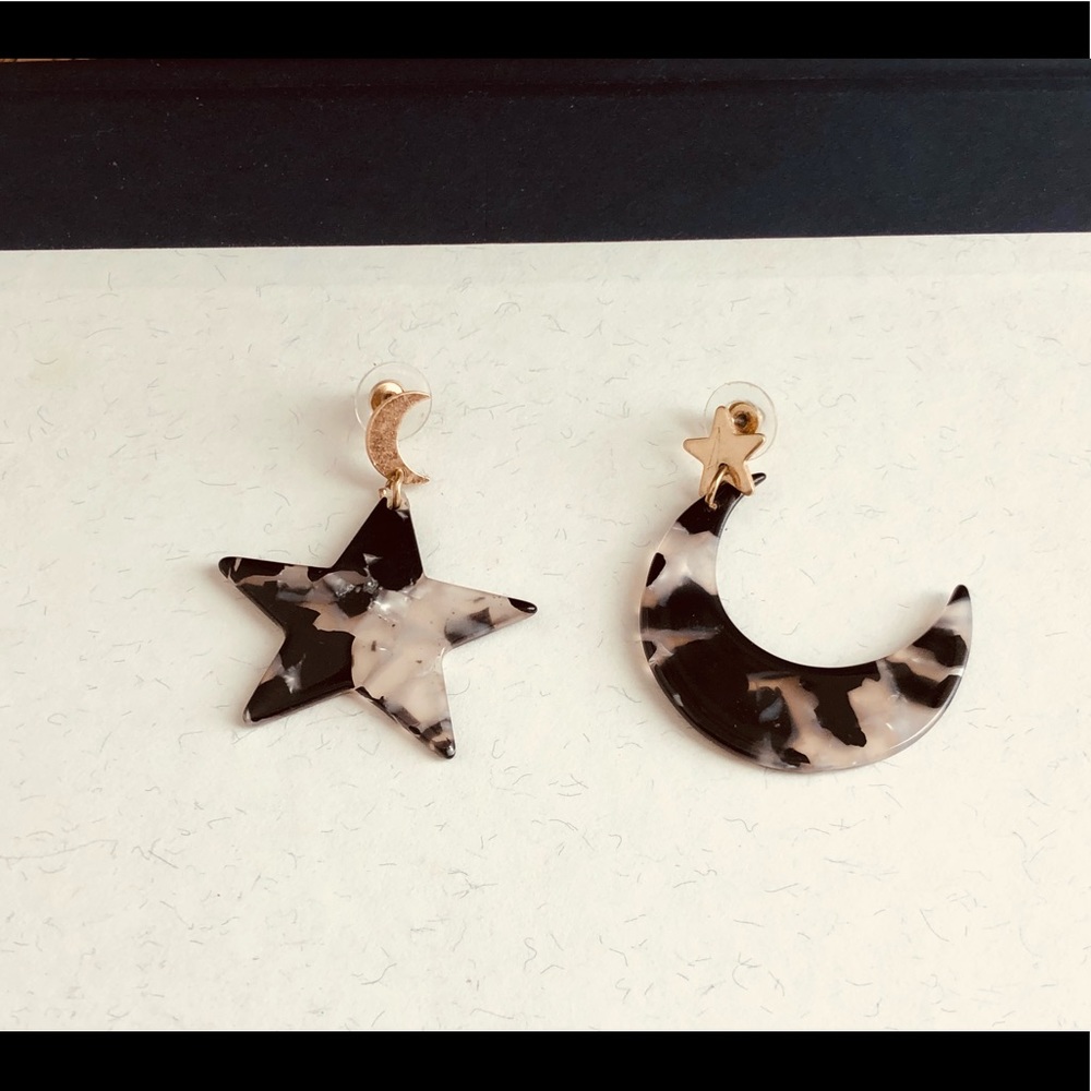 Star and moon earrings!
